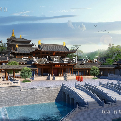 攀枝花东区佛教寺庙建筑规划设计布局